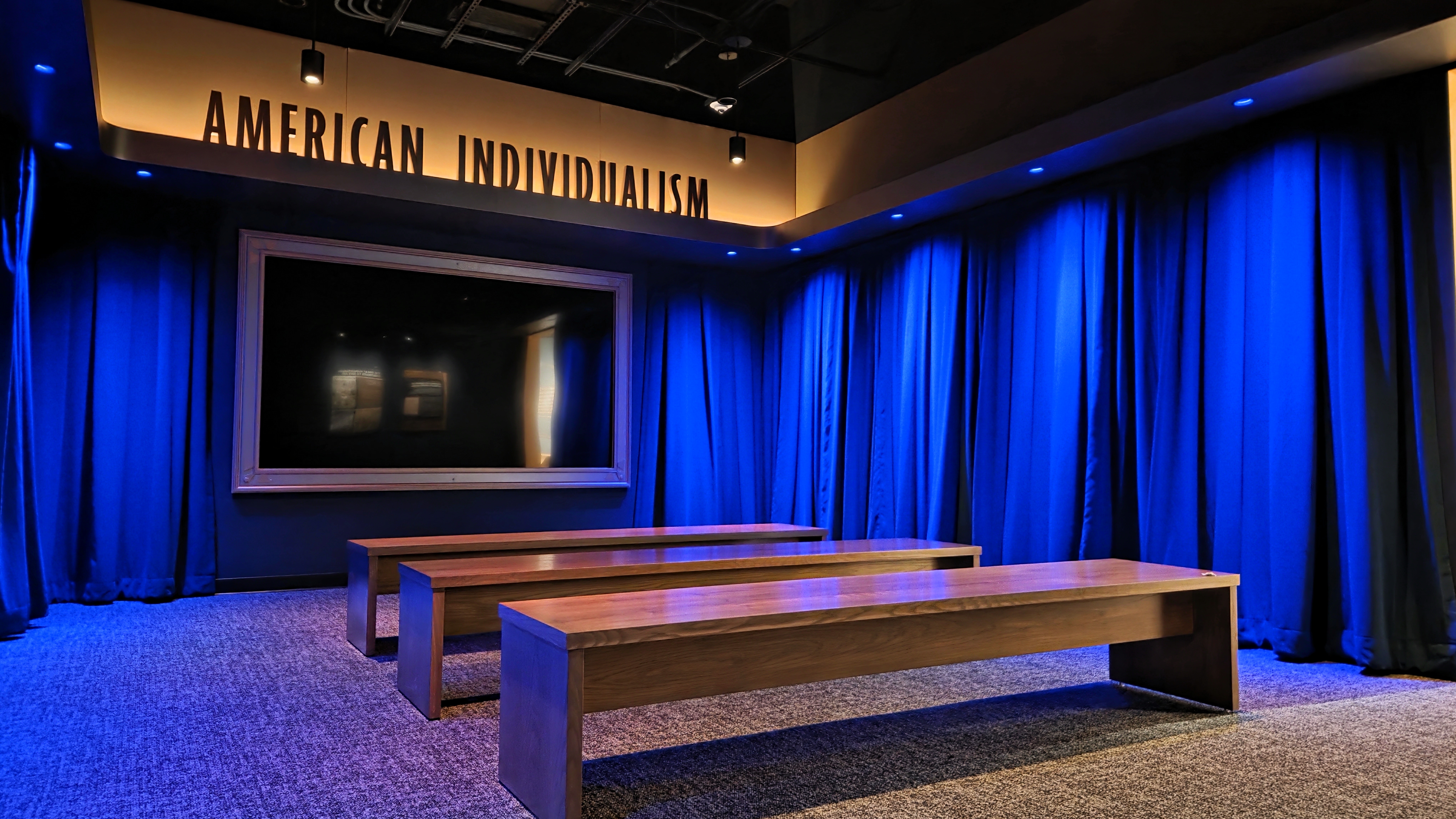 The "American Individualism" theater in the Herbert Hoover Presidential Library and Museum.