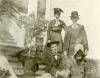 Lou Henry and Herbert Hoover with her sister and parents on their wedding day. 02/10/1899