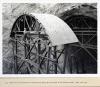 Detail view of construction of steel form for lining the arch sections of the diversion tunnels. 06/10/1932