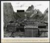 View of Boulder Dam, Cooling Tower, and Refrigeration Plant, looking downstream. 09/14/1933