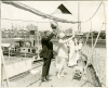 Herbert and Lou Hoover ready to board the ARA Buenos Aires to Uruguay. Herbert and Lou Hoover ready to board the ARA Buenos Aires to Uruguay.