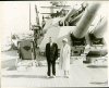 President elect Herbert Hoover and wife Lou pose on deck of the USS Maryland while at sea. ca. November 1928 President elect Herbert Hoover and wife Lou pose on deck of the USS Maryland while at sea. ca. November 1928