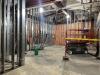Wall framing for new museum galleries, August 20, 2025