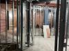 Wall framing and construction in new exhibit galleries, September 3, 2025