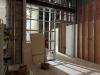 Construction of wall framing in new exhibit galleries