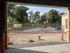Freshly poured concrete for base of new bay window, September 17, 2025