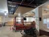 Construction work in Museum lobby, March 9, 2026