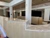 Construction of new reception desk, April 22, 2026