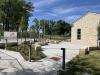 Looking west at the new plaza area outside of the Museum, June 3, 2026