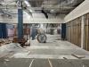 View of Hoover Museum gallery after walls and carpeting removed