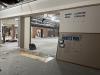 View of Museum gallery as walls, drop celling, and carpeting are removed