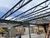 Roofing joists in future entrance and lobby area
