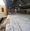 Freshly poured concrete floor for Museum expansion, July 30, 2025