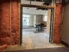 A wall and doorway is shown during the renovation of the Herbert Hoover Presidential Library and Museum