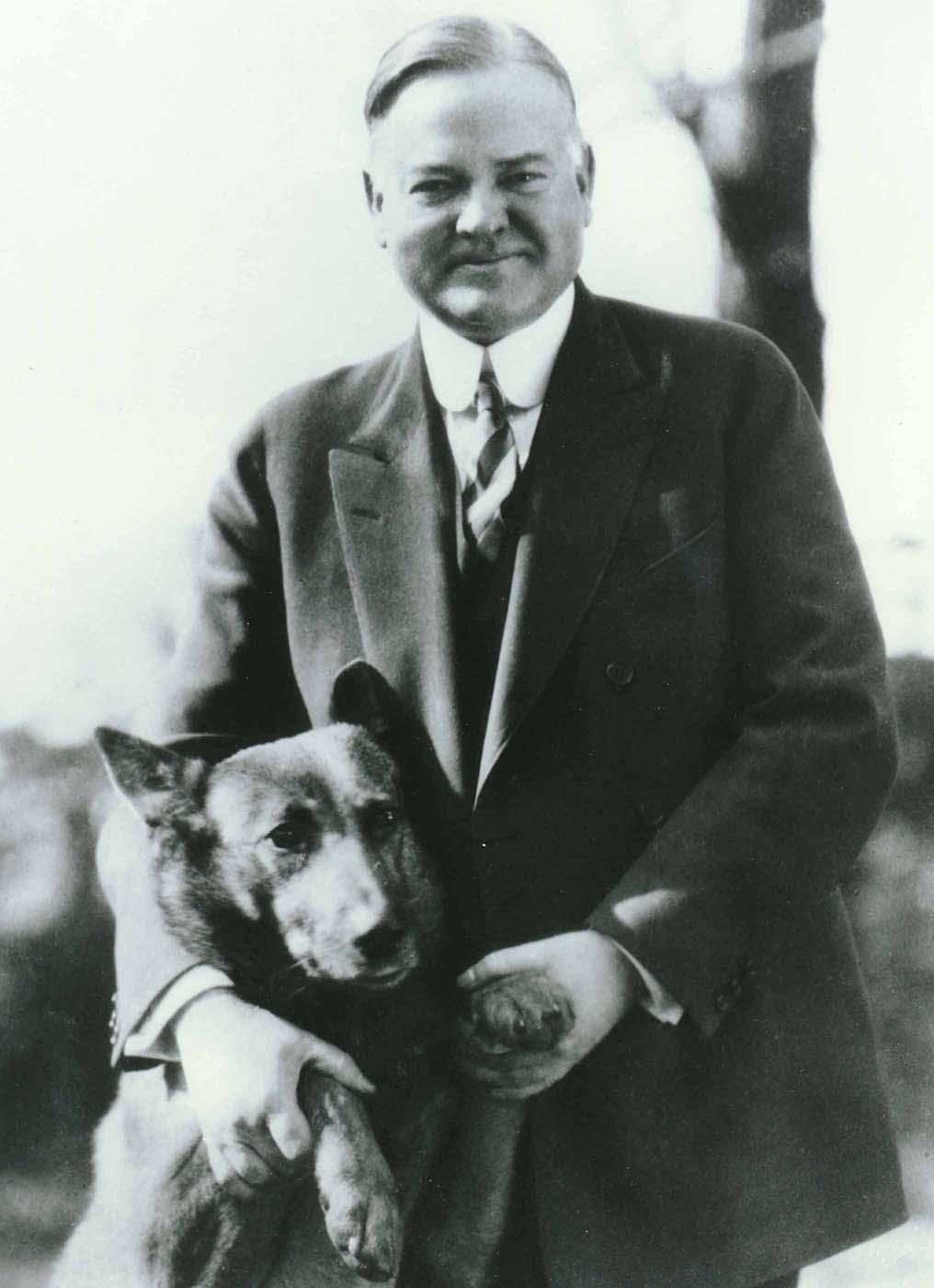 Hoover with King Tut, 1928.