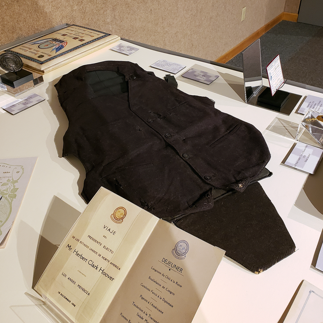 A 1920s bullet proof vest from the USS Utah.