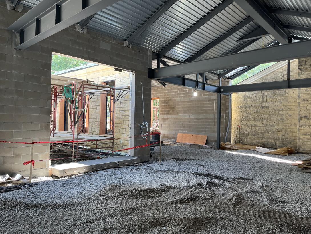 Interior of future Museum entrance and  expanded lobby area