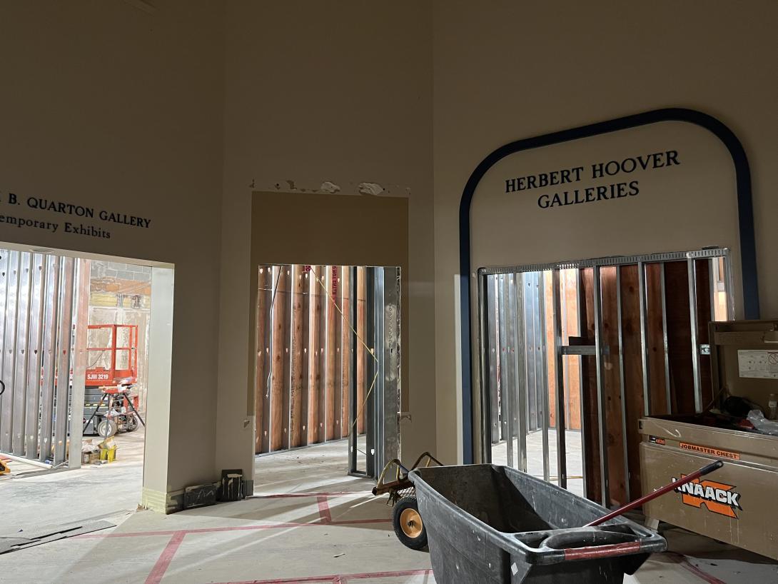 Construction in former Museum Rotunda area, August 20, 2025