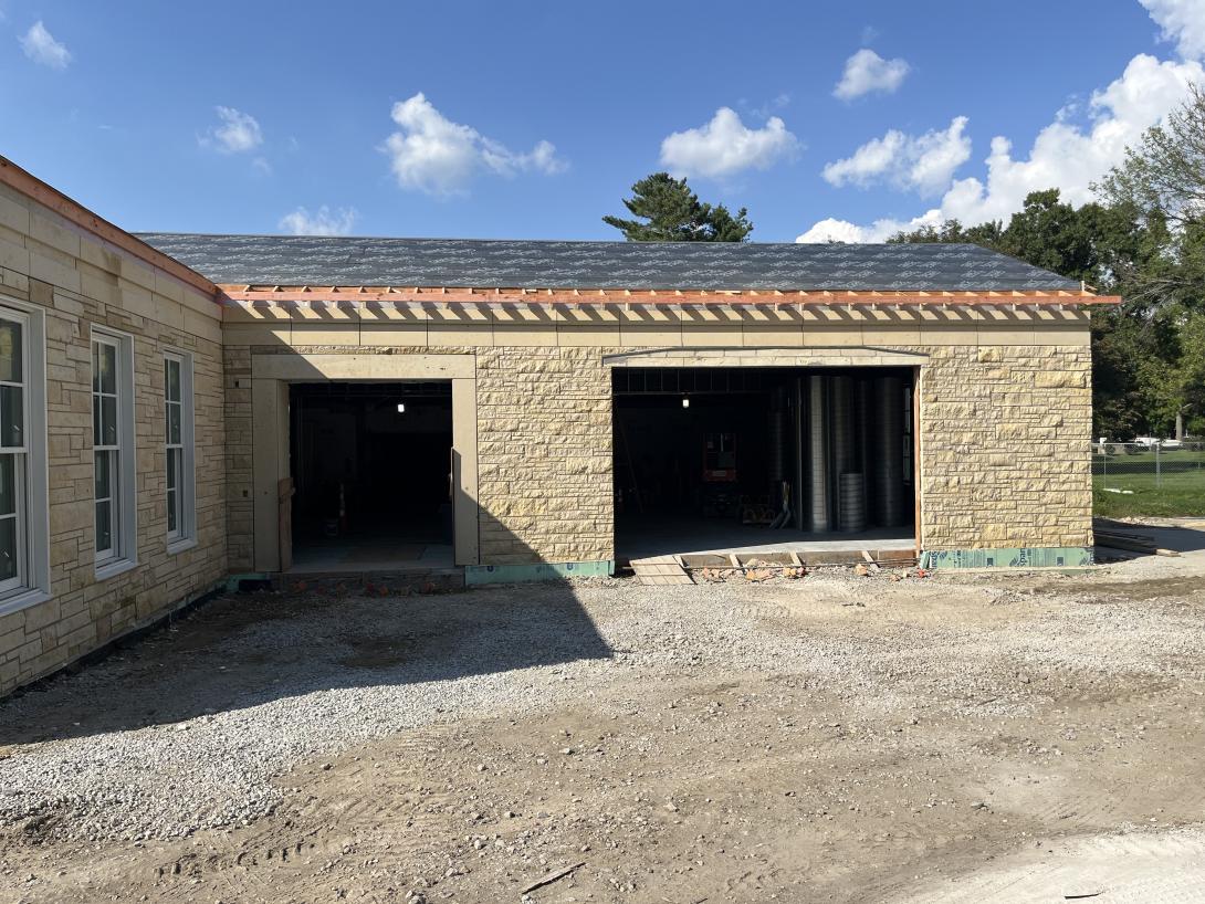 Future front entrance and bay window, August 28, 2025