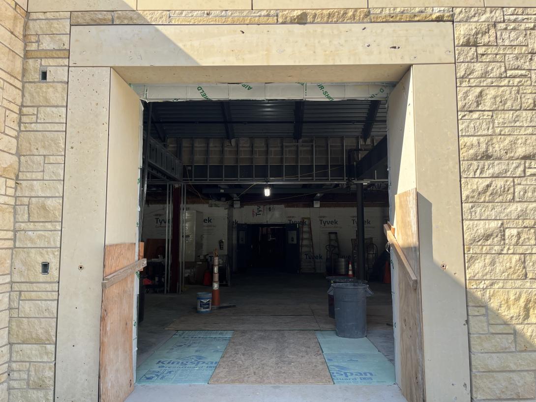 Future front entrance, August 28, 2025