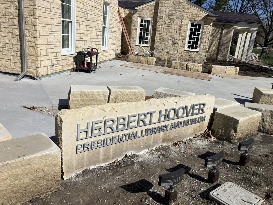 New signage after installation, April 8, 2026