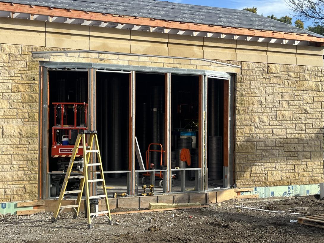 Assembly of framing for new bay window, September 24, 2025
