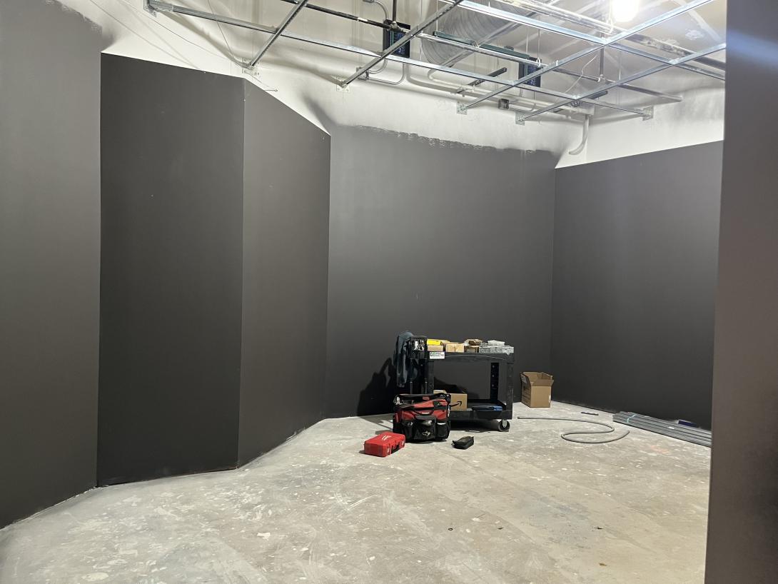 Freshly painted walls in Museum gallery, November 19, 2025