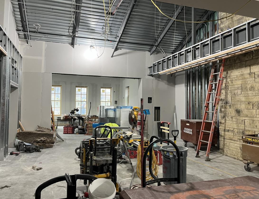 New expanded lobby area, November 26, 2025