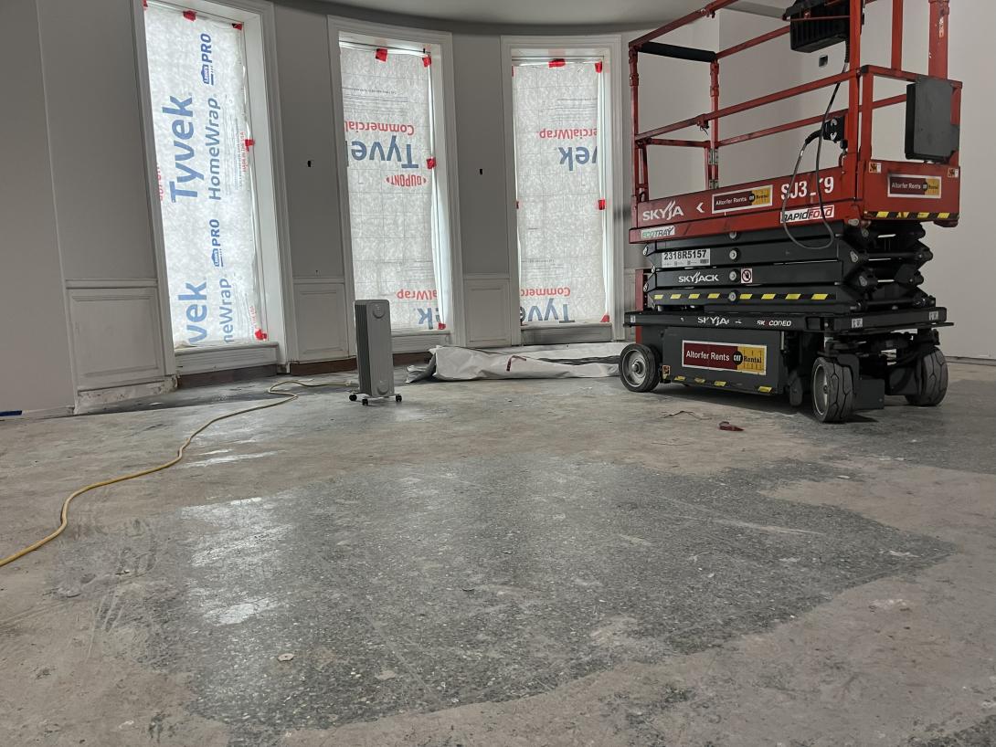 Presidential gallery under construction, December 3, 2025