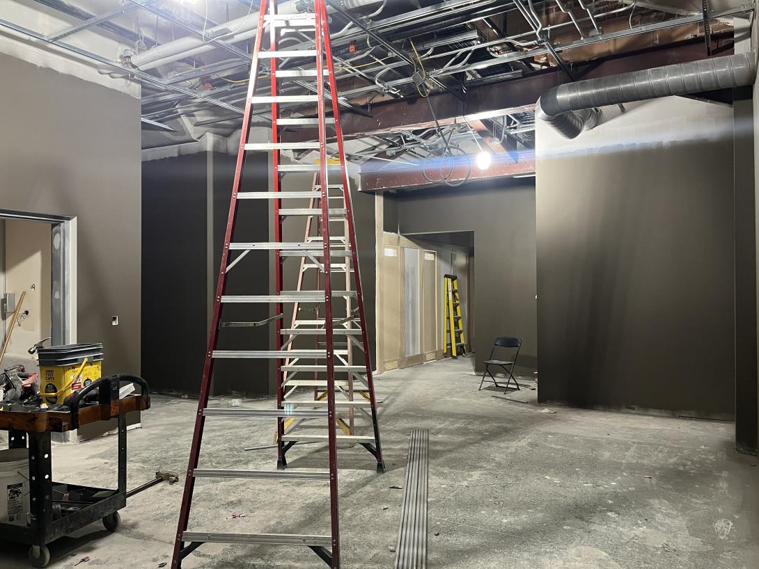 Ongoing construction in Museum galleries, January 21, 2026