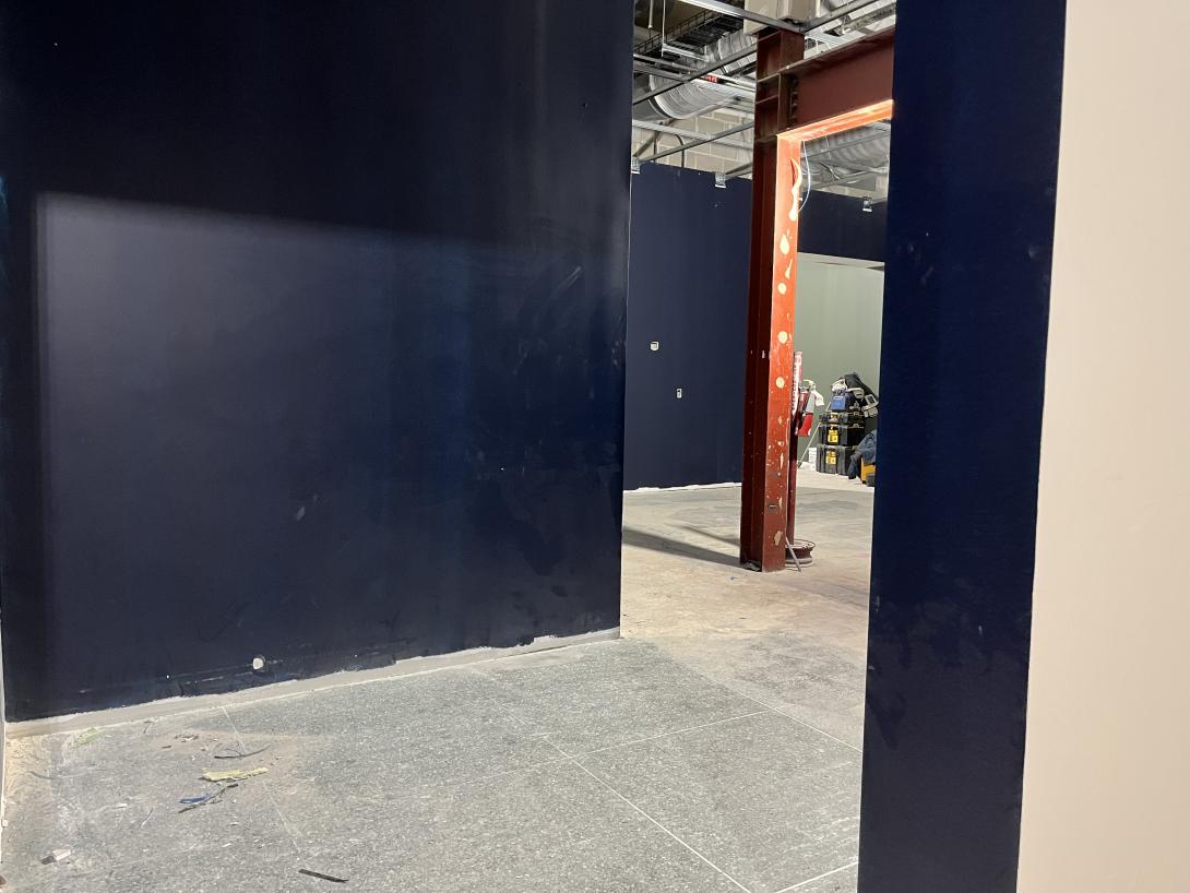 Ongoing construction in Museum galleries, January 21, 2026