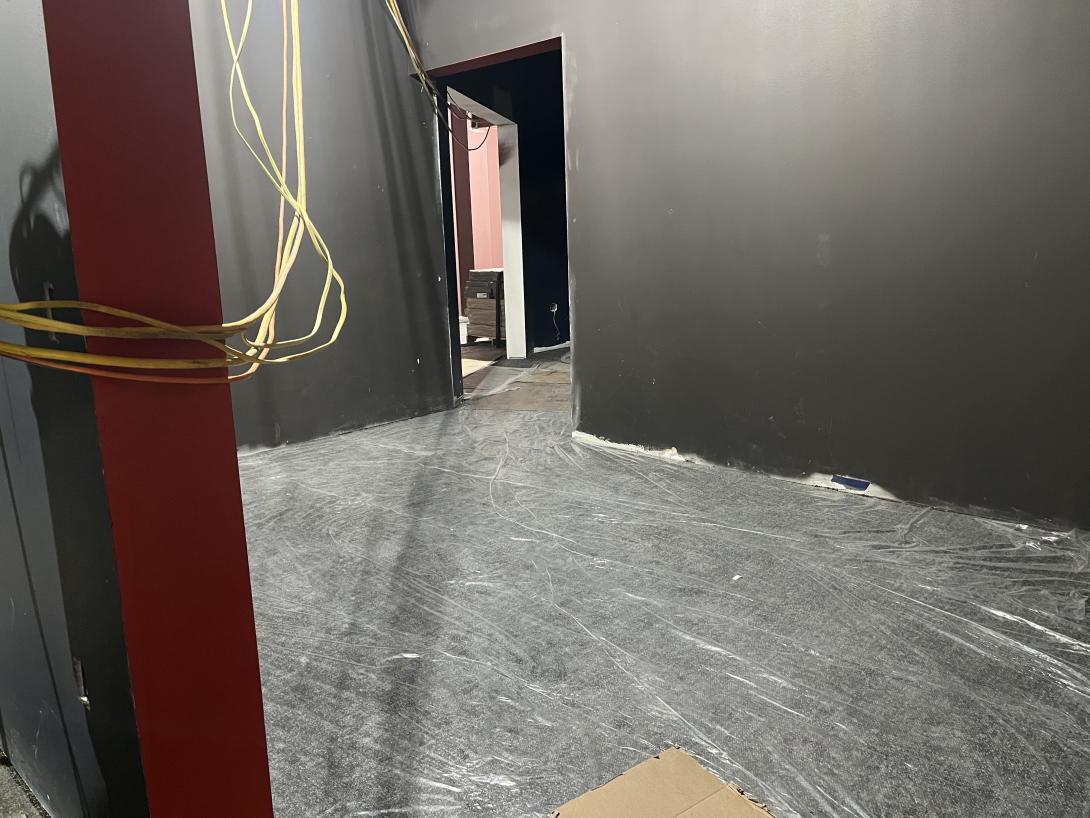 New carpet installed in Museum gallery, January 28, 2026