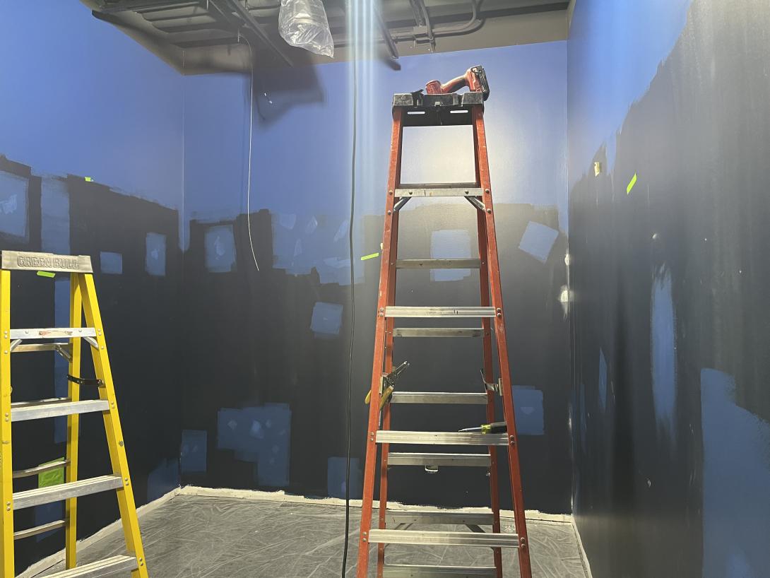 Museum gallery being painted, February 11, 2026