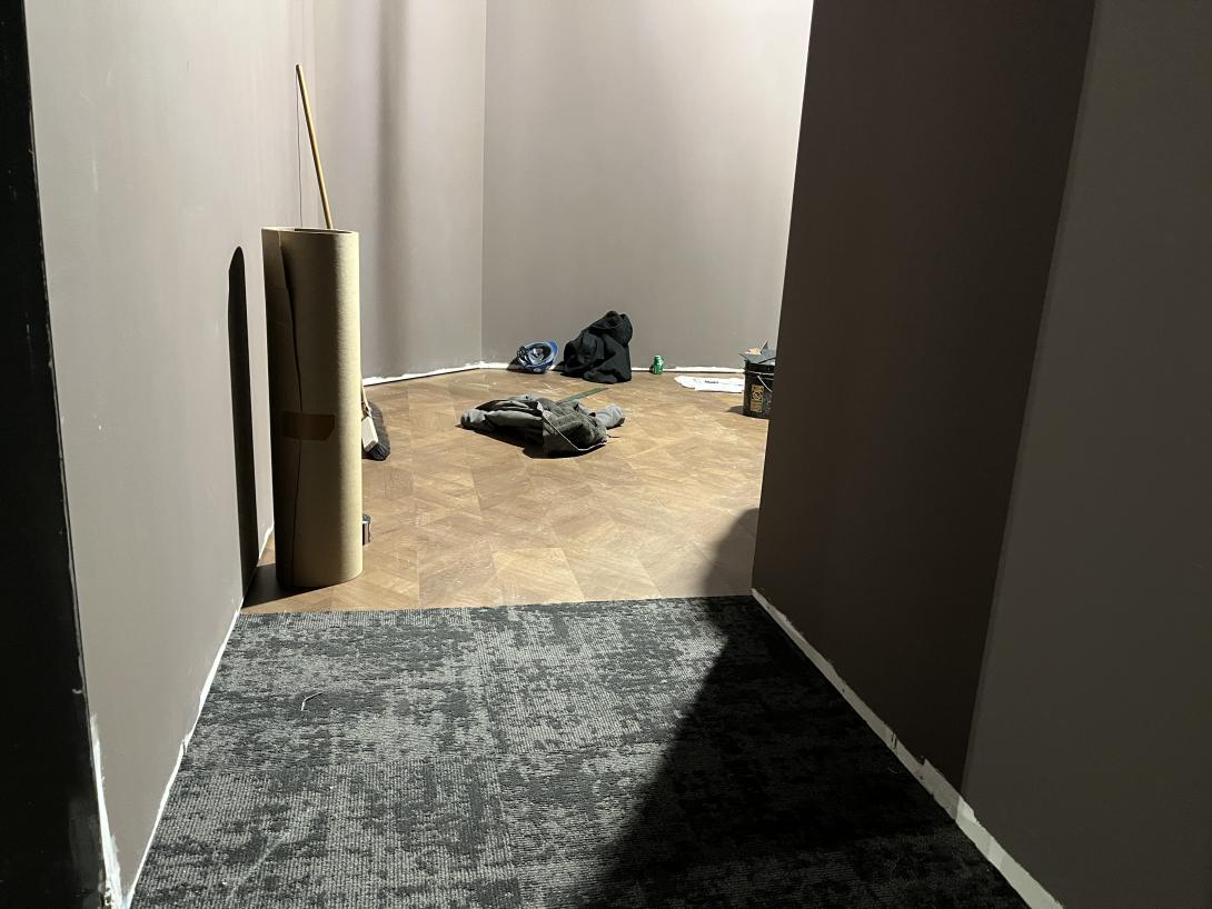 New floor coverings in Museum gallery, February 11, 2026