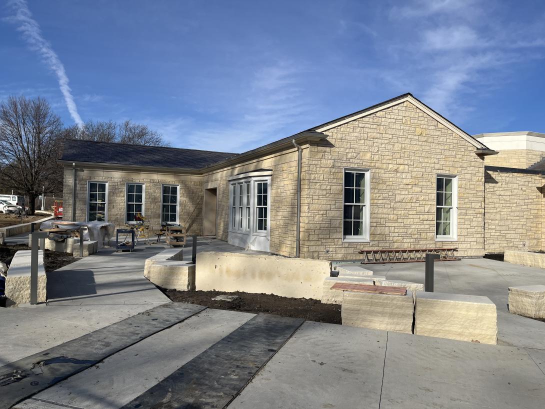 Walkways around exterior of Museum, February 11, 2026