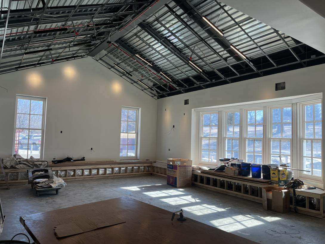 Light fixtures installed in Gift Shop, February 18, 2026