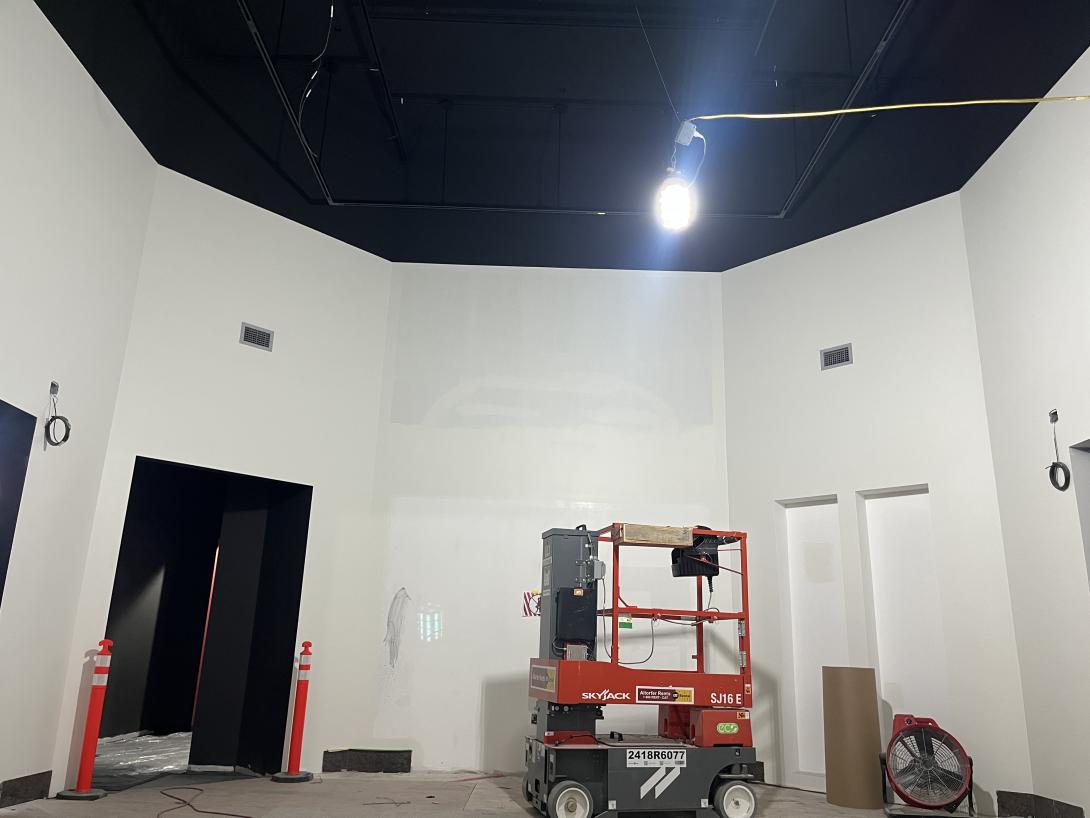 New paint in Rotunda, the future Story Hub, February 24, 2026