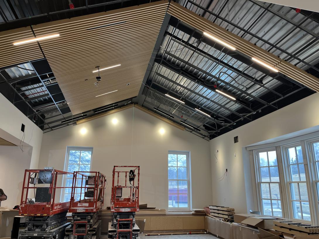 Construction work in Museum gift shop, March 10, 2026