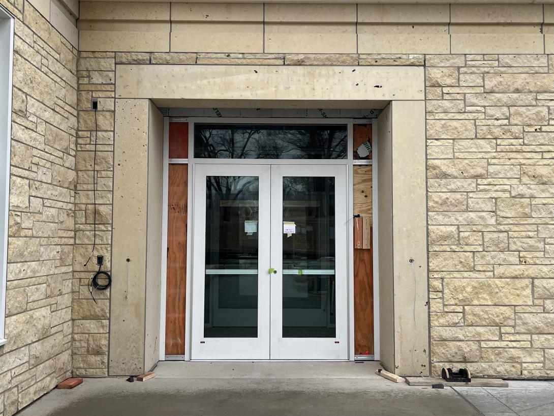Front entrance, March 10, 2026