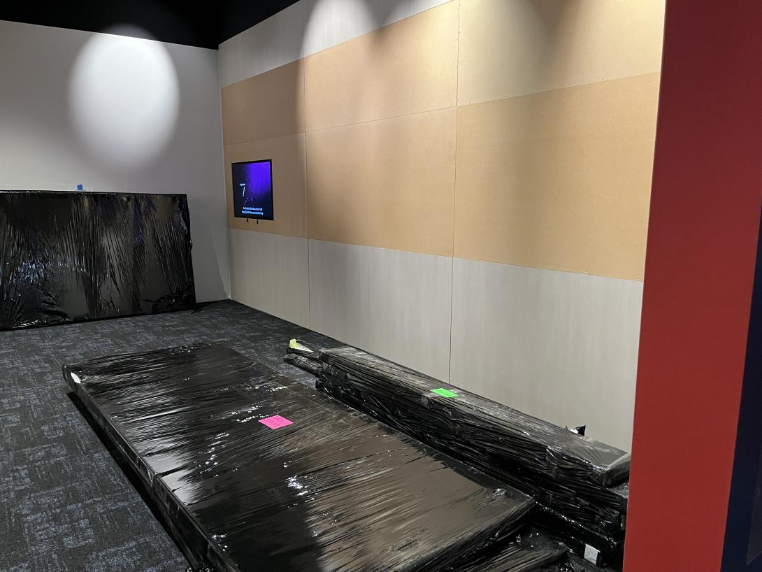 The new "American Life" gallery under development, May 13, 2026