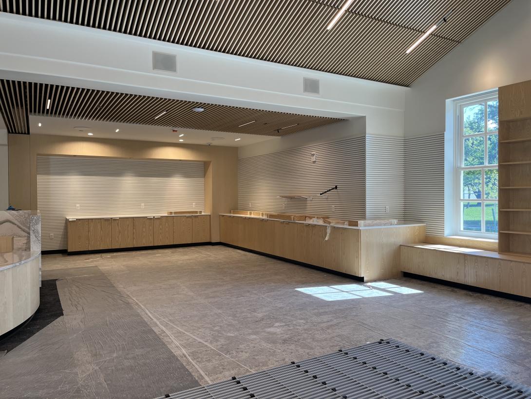 View of new gift shop, May 20, 2026