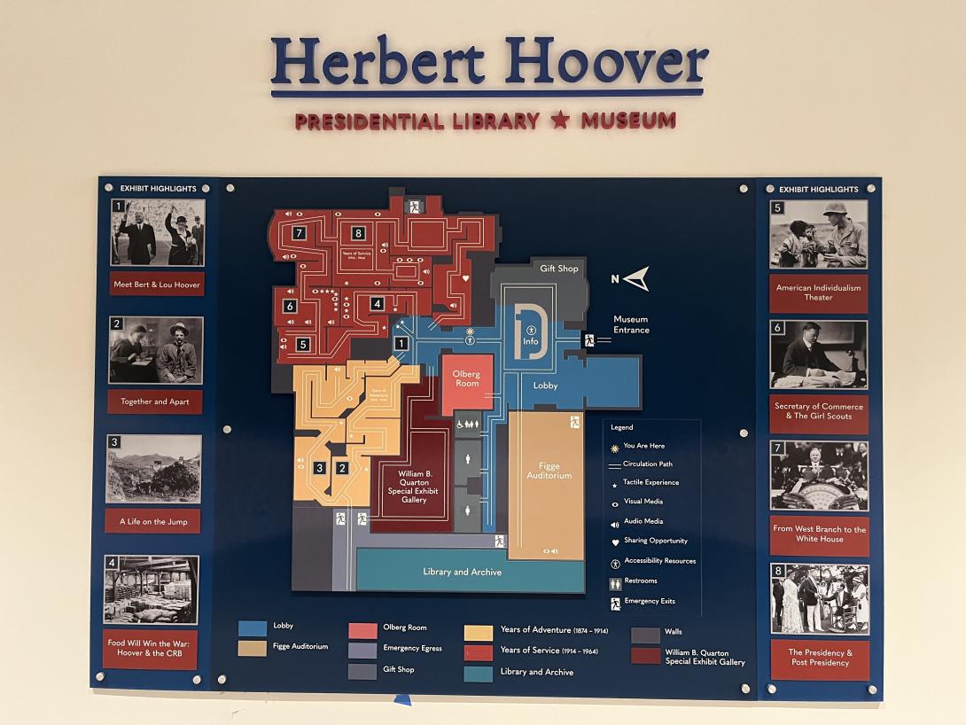 Orientation map near the new Story Hub, June 12, 2026
