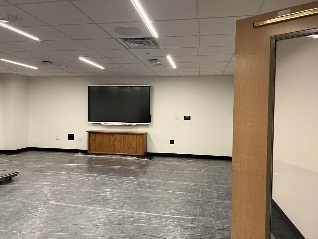The newly remodeled multi-purpose Olberg Room, June 17, 2026