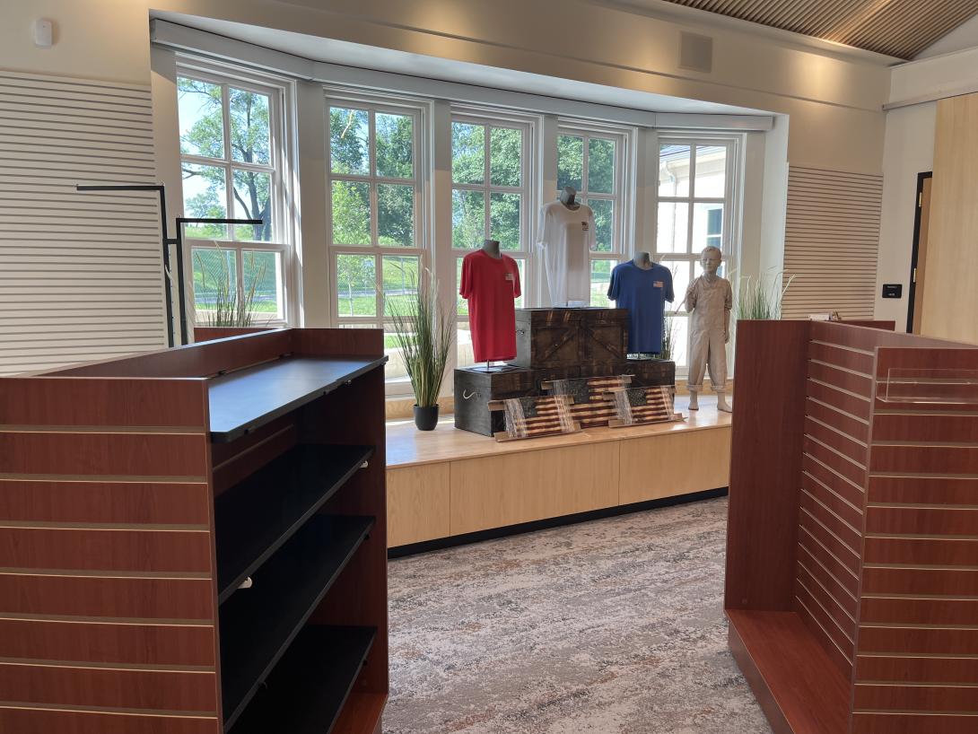 Preparing the new gift shop for the Museum opening in August 2026, July 1, 2026