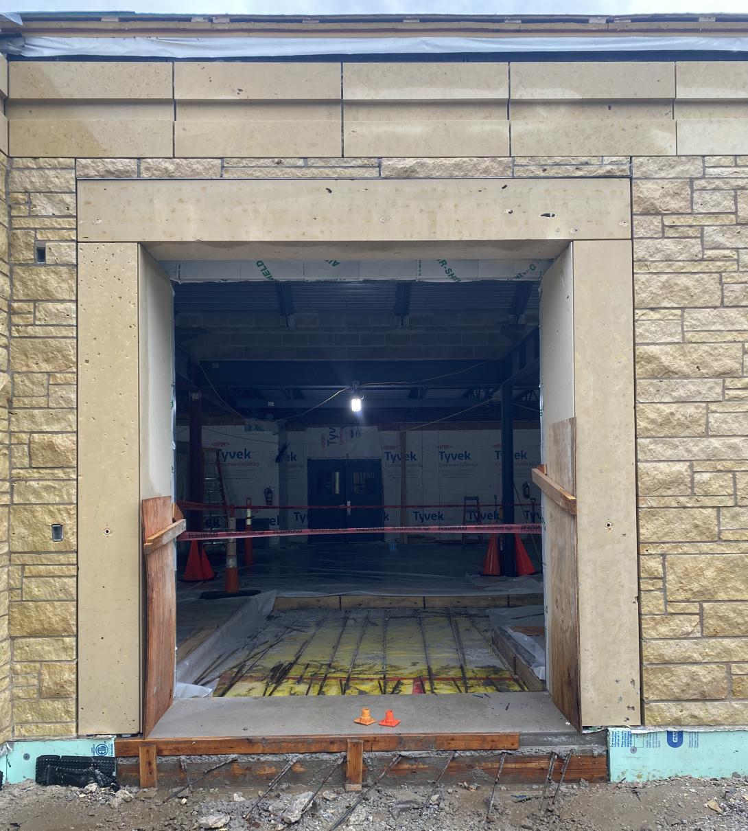 View of future entrance of Museum, July 30, 2025