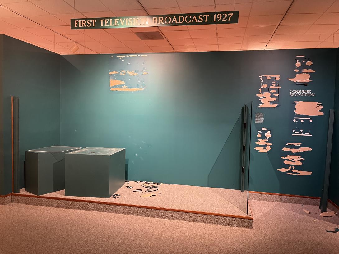 1927 Television experiment gallery before demolition, June 13, 2025